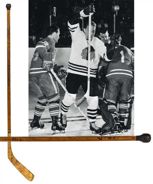 Bobby Hulls 1962-63 Chicago Black Hawks Northland Pro Game-Used Stick