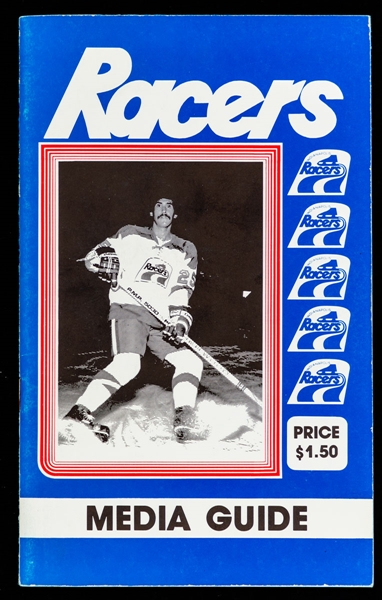 1978-79 WHA Indianapolis Racers Media Guide Featuring Wayne Gretzky