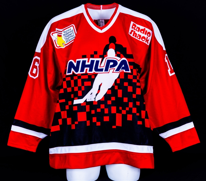 Brett Hulls 1994 NHLPA 4-on-4 Challenge Team USA Game-Worn Jersey with NHLPA COA