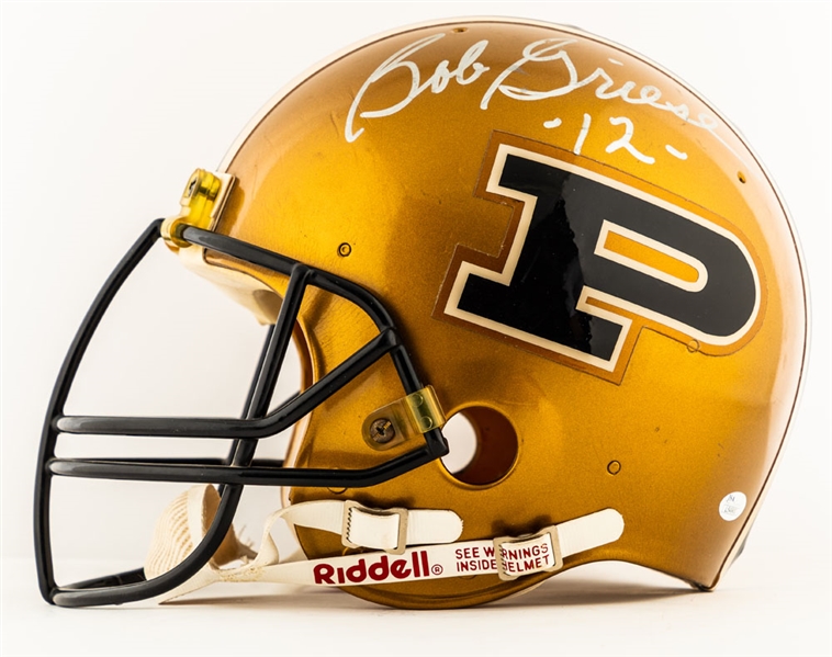 Bob Griese Signed Purdue Boilemakers Full-Size Riddell Helmet - JSA Certified