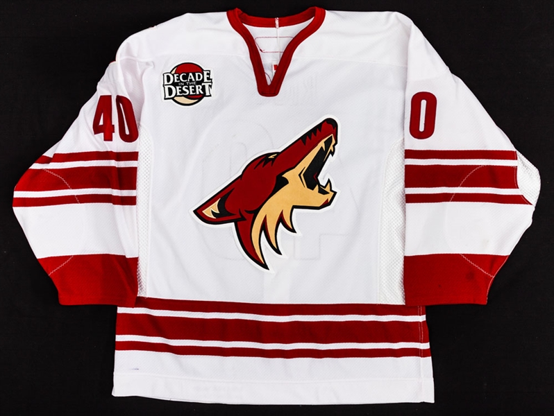 Mike Riccis 2006-07 Phoenix Coyotes Game-Worn Jersey with Team LOA – Decade in the Desert Crest! 