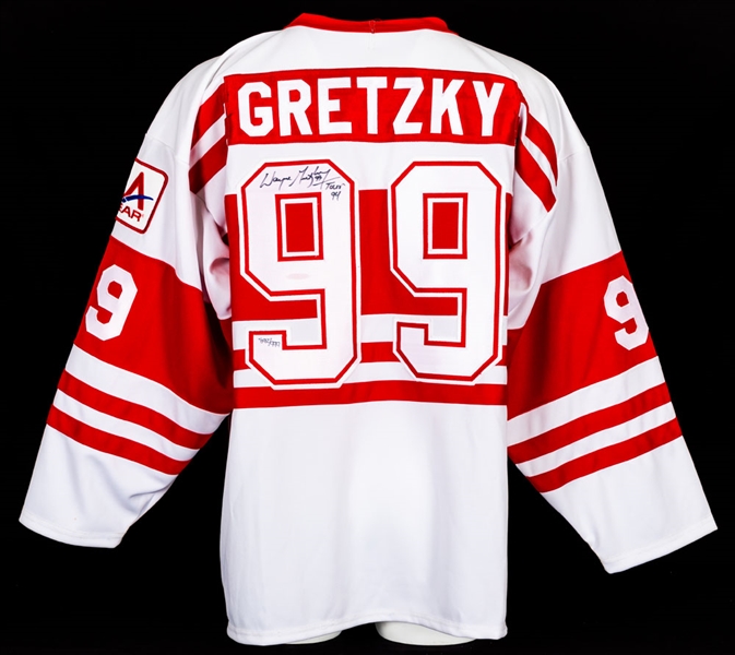 Wayne Gretzky Signed "Ninety-Nine Tour" Limited-Edition Jersey from UDA #892/999
