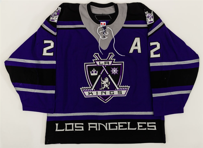 Craig Conroys 2005-06 Los Angeles Kings Game-Worn Alternate Captains Third Jersey 