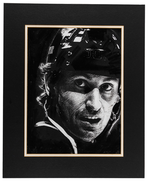 Original Wayne Gretzky New York Rangers Charcoal Portrait (15" x 18 1/2")