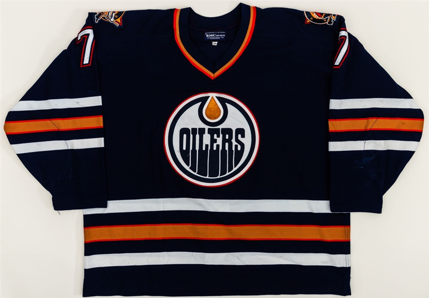 Jason Arnotts 1996-97 Edmonton Oilers Game-Worn Jersey with LOA