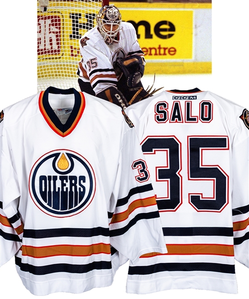 Tommy Salos 2000-01 Edmonton Oilers Game-Worn Jersey with LOA