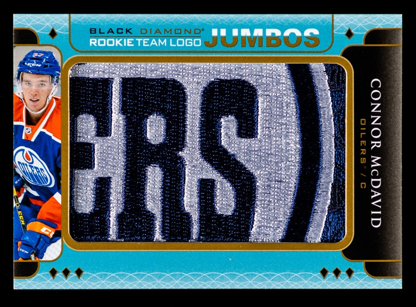 2015-16 Upper Deck Black Diamond "Rookie Team Logo Jumbos" Hockey Card #RTL-CM Connor McDavid Rookie