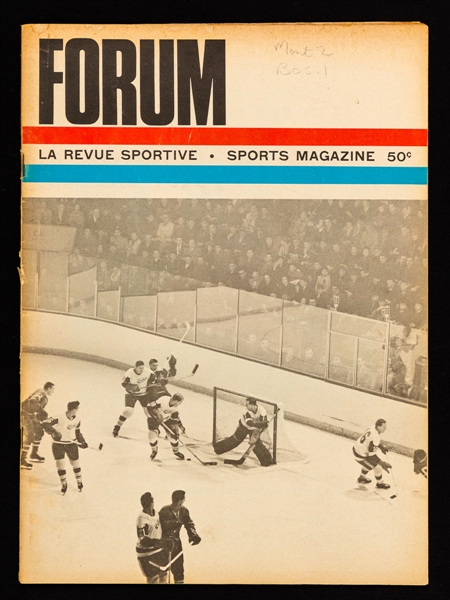 Montreal Forum 1935-1965 Program Collection of 12 including 1965-66 Program Signed by Maurice Richard 