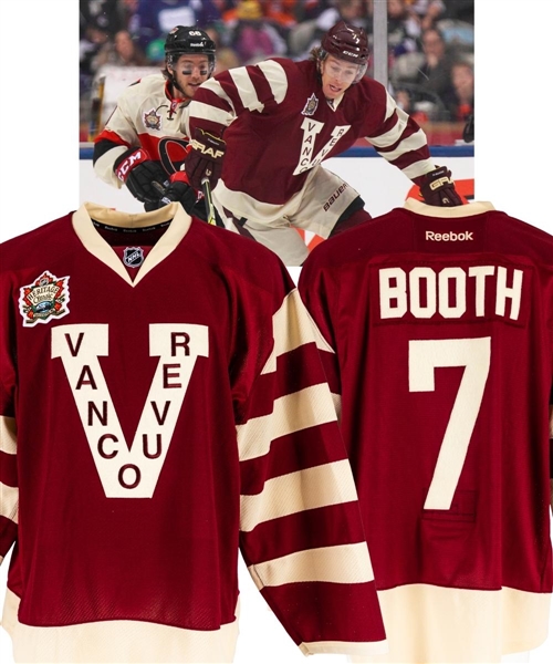 David Booth’s 2014 NHL Heritage Classic Vancouver Canucks Game-Worn Second Period Jersey 