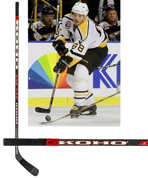Jaromir Jagrs 2000-01 Pittsburgh Penguins Signed Koho ABS CAP Game-Used Stick - Art Ross Trophy Season!