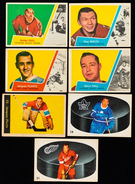 1950s and 1960s Parkhurst, O-Pee-Chee and Topps Hockey Card Collection (136) Including Rookies and Stars