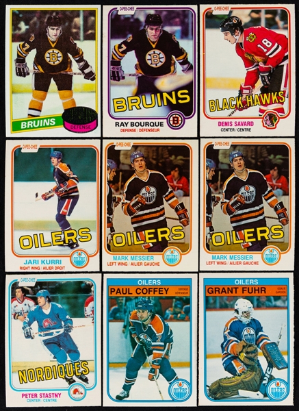 1980s O-Pee-Chee and Topps Hockey Card Collection (360) Including Rookies and Stars