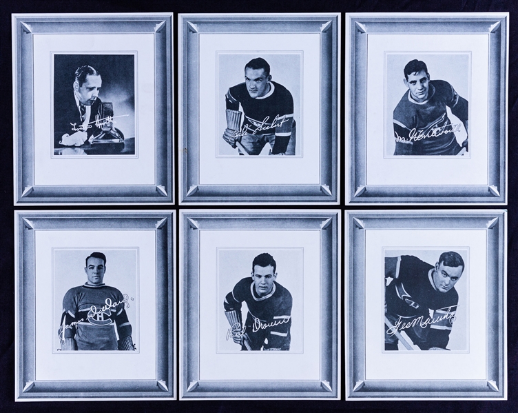1938-39 Quaker Oats Toronto Maple Leafs and Montreal Canadiens Photo Card Complete Set of 30