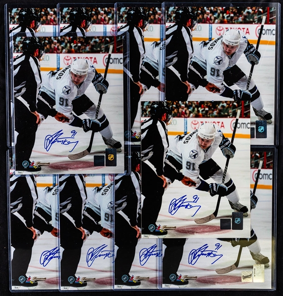 Steven Stamkos Signed Photo Collection of 10 