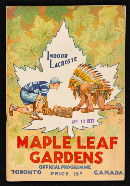 Maple Leaf Gardens April 13, 1933 Stanley Cup Finals Game 4 Program – Near Mint Condition! - Rangers Clinch Cup in Overtime! 