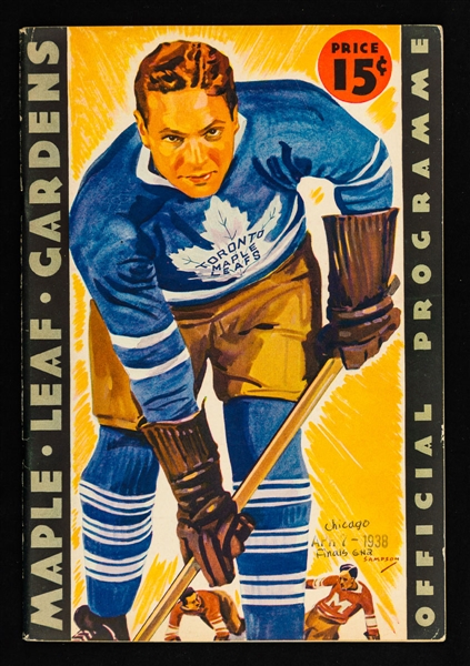 Maple Leaf Gardens April 7, 1938 Stanley Cup Finals Game 2 Program 