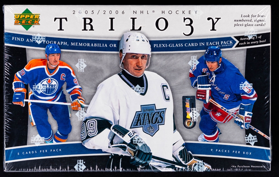 2005-06 Upper Deck Trilogy Hockey Sealed Hobby Box (9 Unopened Packs) 