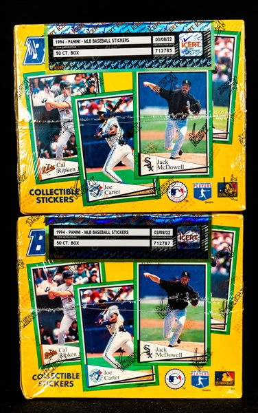 1994 Panini Baseball Sticker Boxes (16) - iCert Certified