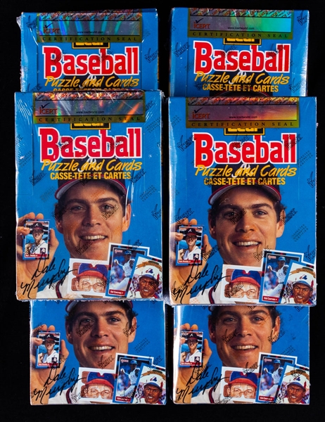 1988 Donruss Leaf Canadian Version Baseball Wax Boxes (10) - iCert Certified from Sealed Case