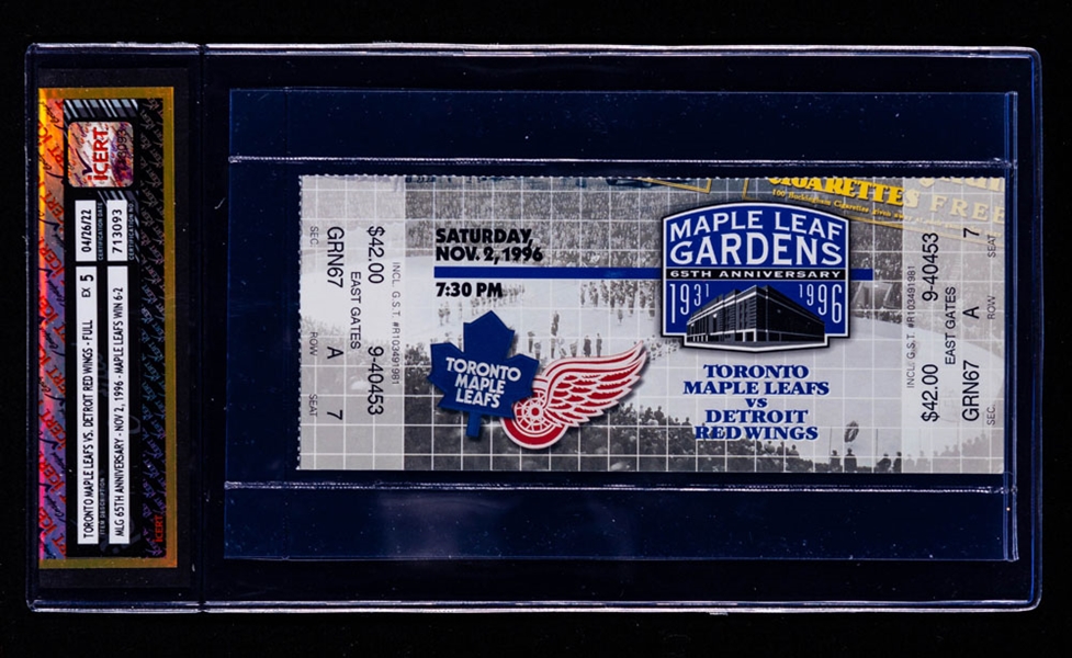 Toronto Maple Leafs 1996-2019 Hockey Ticket Collection of 800+