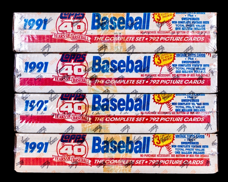 1991 Topps Baseball Factory Sets (12) - iCert Certified