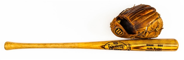 Willie Randolph’s Late-1970s New York Yankees Signed Wilson Game-Used Glove Plus 1980-83 New York Yankees Louisville Slugger Game-Used Bat with LOA’s 