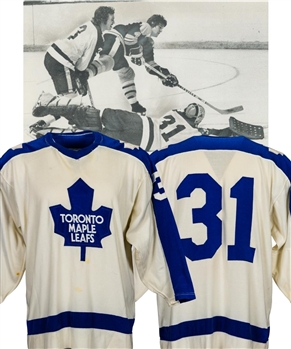 Gord McRaes 1972-73 Toronto Maple Leafs Game-Worn Rookie Season Jersey