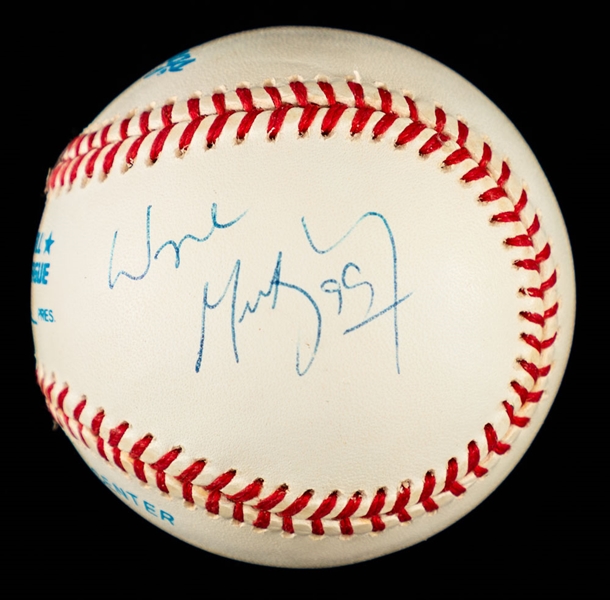 Wayne Gretzky Signed Official American League Baseball with JSA LOA 