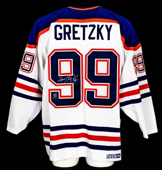 Wayne Gretzky Signed Edmonton Oilers Vintage Captain’s Jersey with WGA COA 