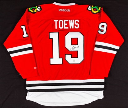 Jonathan Toews Signed Chicago Black Hawks Captain’s Jersey with COA 