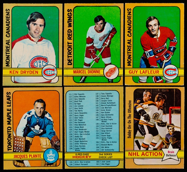 1972-73 O-Pee-Chee Hockey Complete 341-Card Set