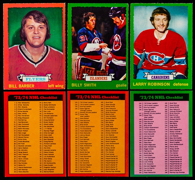 1973-74 O-Pee-Chee Hockey Complete 264-Card Set