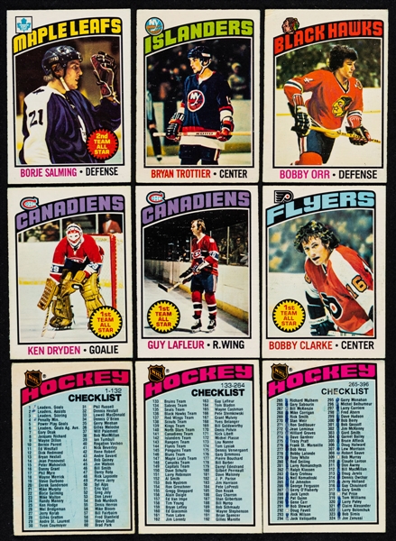 1976-77, 1977-78 and 1978-79 O-Pee-Chee Hockey Complete Sets (3) Plus 1977-78 OPC WHA Complete Set