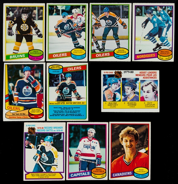 1980-81, 1981-82, 1983-84, 1984-85 and 1990-91 O-Pee-Chee Hockey Complete Sets