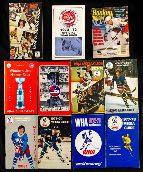 WHA & NHL Winnipeg Jets Memorabilia Collection