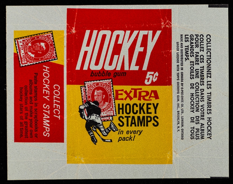 1961-62 Topps Hockey Card Wrapper