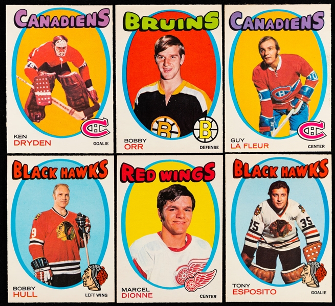 1971-72 O-Pee-Chee Hockey Complete 264-Card Mid-to-High Grade Set