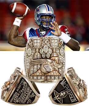 Adrian McPhersons 2010 Montreal Alouettes Grey Cup Championship 10K Gold and Diamond Ring