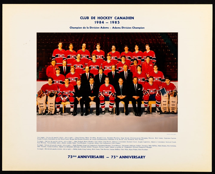 Montreal Canadiens Early-1980s Official Team Photo Collection of 5