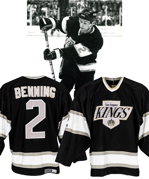 Brian Bennings 1989-90 Los Angeles Kings Game-Worn Jersey 