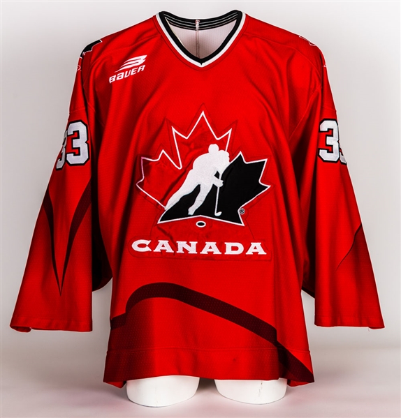 Manon Rheaume’s 1996 "3 Nations Cup" Team Canada Game-Worn Jersey with Hockey Canada LOA 