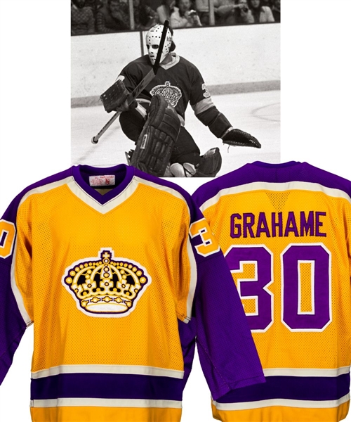 Ron Grahames 1980-81 Los Angeles Kings Game-Worn Jersey with LOA
