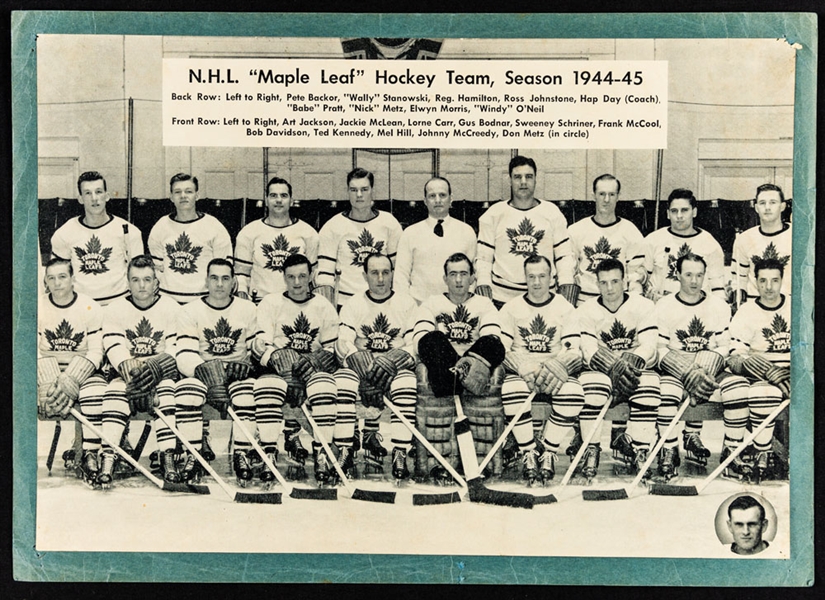 Toronto Maple Leafs 1944-45 Bee Hive Premium Team Photo