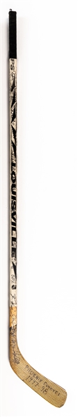 Keith Tkachuks 1997-98 Phoenix Coyotes Team-Signed Louisville Game-Used Stick
