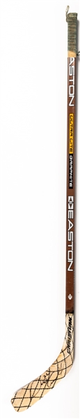 Dino Ciccarellis 1996-97 Tampa Bay Lightning Signed Easton Ultra Lite Game-Used Stick 
