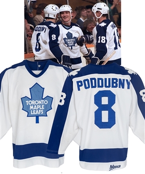 Walt Poddubnys 1982-83 Toronto Maple Leafs Game-Worn Jersey - Nice Game-Wear! - Photo-Matched to Both the Regular Season and Stanley Cup Playoffs!