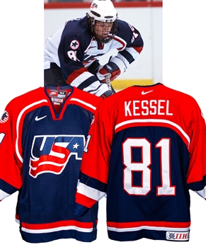 Phil Kessels 2003-04 U.S. National Under-17 Development Team Program Team USA Game-Worn Jersey