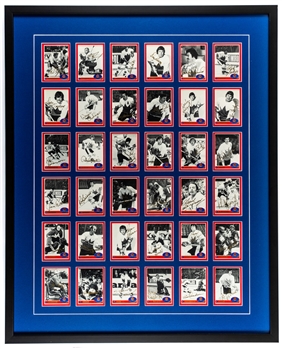 Canada-Russia 1972 Series Team Canada Signed Limited-Edition Framed 36-Card Set (26 ½” x 33”) 