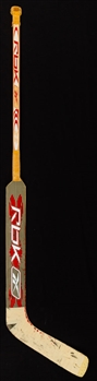 Ed Belfour’s 2006-07 Florida Panthers RBK Premier Series II Game-Used Signed Stick with His Signed LOA