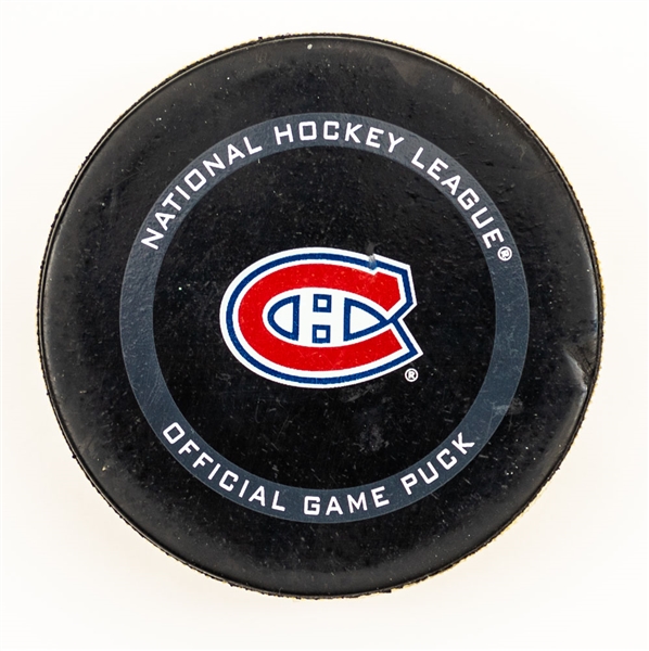 Auston Matthews Toronto Maple Leafs April 12th 2021 Goal Puck with Team COA - Season Goal #32 of 41 / Career Goal #190 - Maurice "Rocket" Richard Trophy Season!